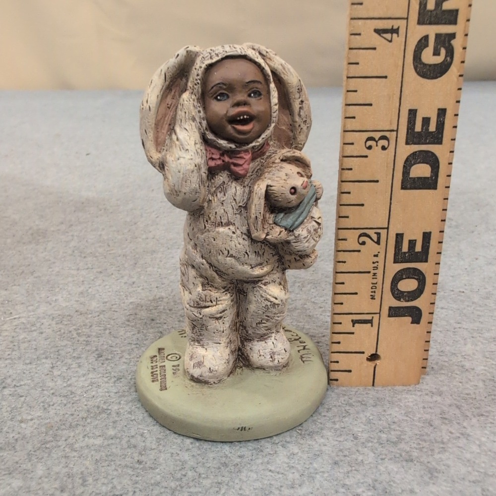 Martha Holcombe All God's Children Bootsie Bunny Figurine 1529 Signed 48 - Picture 5 of 7